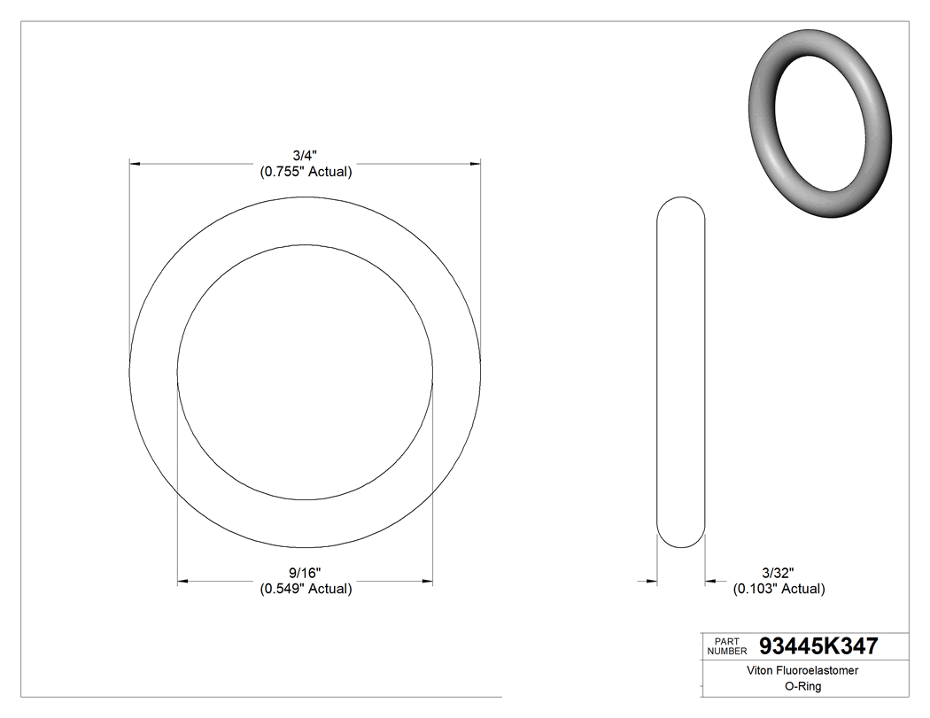 Technical drawing - 93445K347